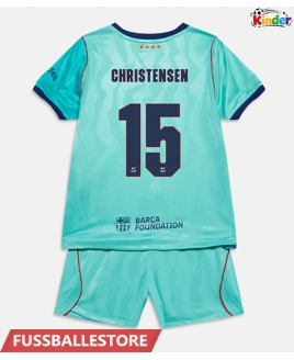 Günstige Barcelona Andreas Christensen #15 3rd trikot Kinder 2026-27 Kurzarm (+ Kurze Hosen)